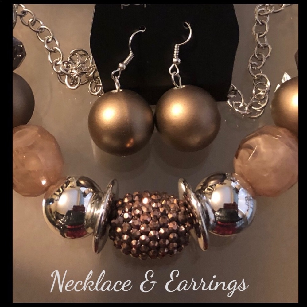 (SOLD). Necklace and Earrings